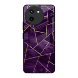 Geometric Purple Vivo T3X 5G Glass Back Cover Online