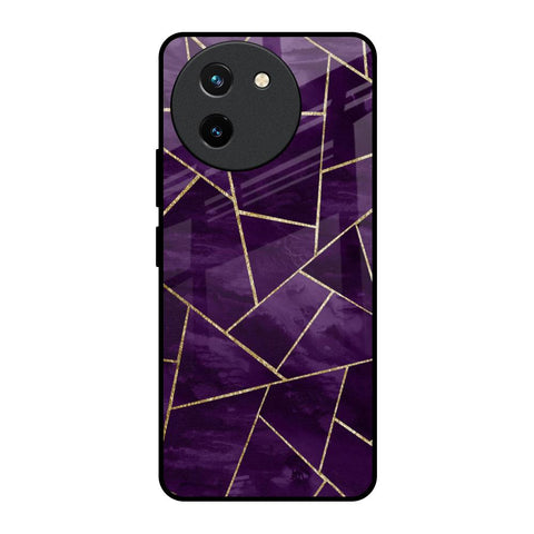 Geometric Purple Vivo T3X 5G Glass Back Cover Online