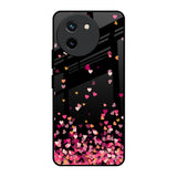 Heart Rain Fall Vivo T3X 5G Glass Back Cover Online
