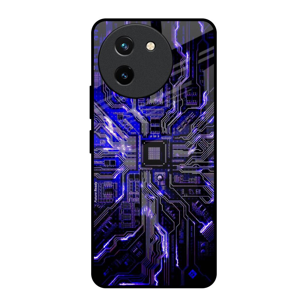 Techno Color Pattern Vivo T3X 5G Glass Back Cover Online