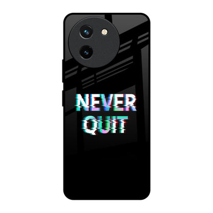 Never Quit Vivo T3X 5G Glass Back Cover Online