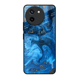 Gold Sprinkle Vivo T3X 5G Glass Back Cover Online