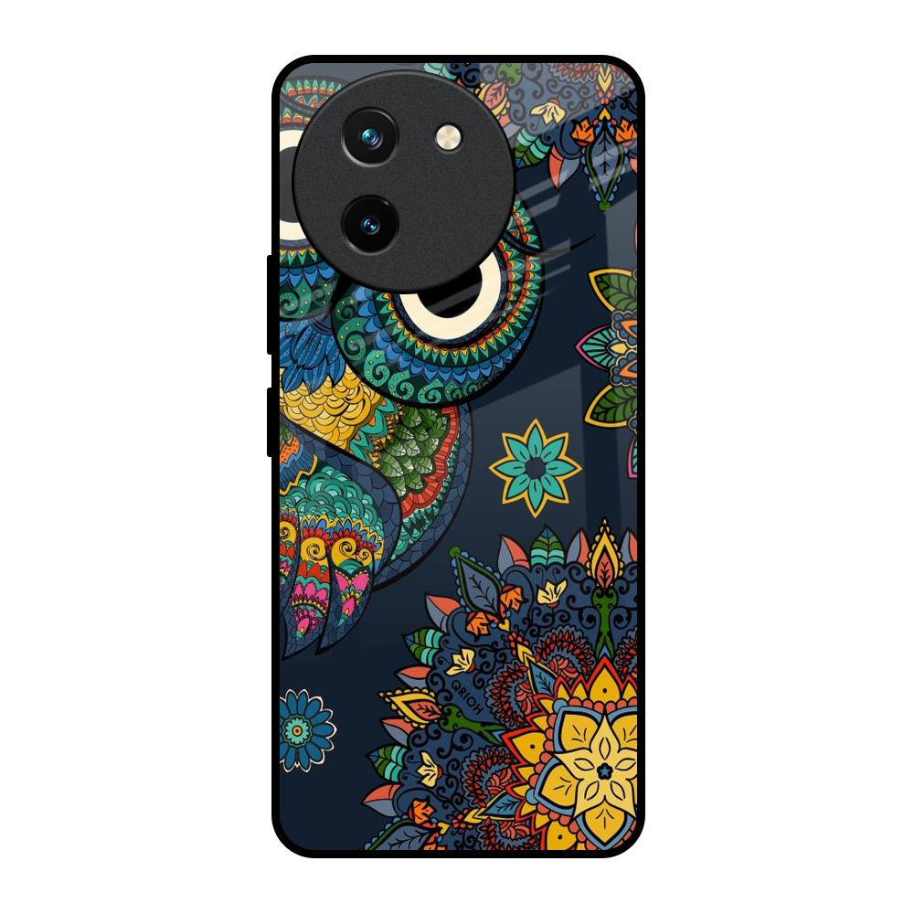 Owl Art Vivo T3X 5G Glass Back Cover Online