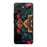 Retro Gorgeous Flower Vivo T3X 5G Glass Back Cover Online
