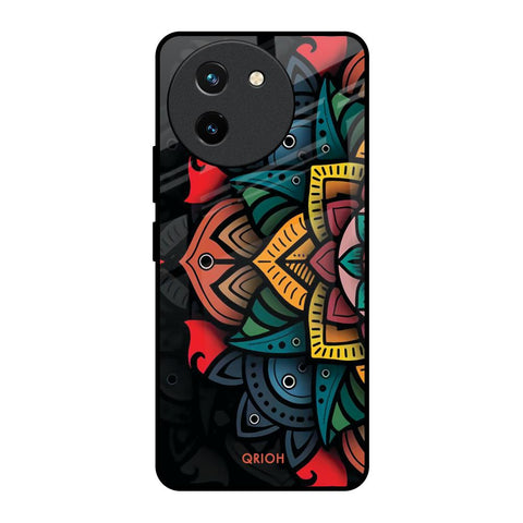 Retro Gorgeous Flower Vivo T3X 5G Glass Back Cover Online