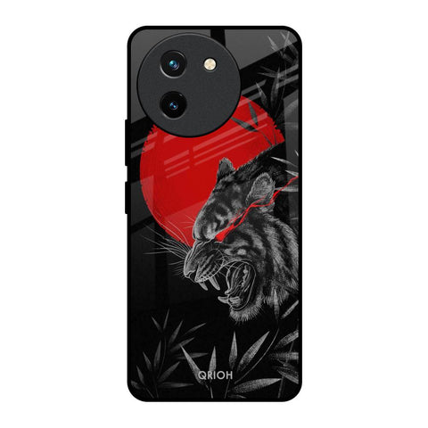 Red Moon Tiger Vivo T3X 5G Glass Back Cover Online