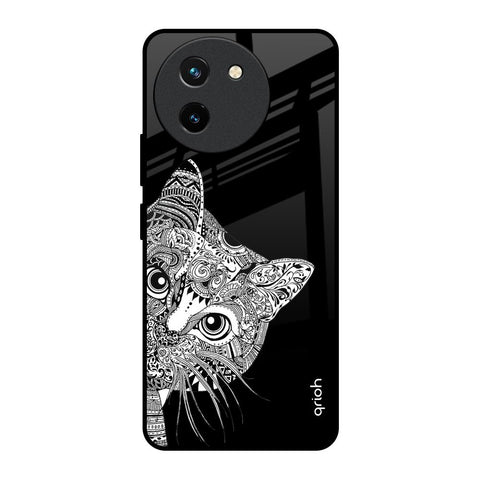Kitten Mandala Vivo T3X 5G Glass Back Cover Online