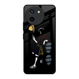 Luffy Line Art Vivo T3X 5G Glass Back Cover Online