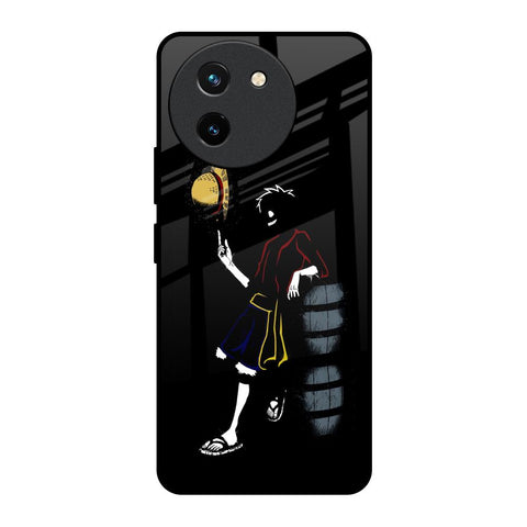 Luffy Line Art Vivo T3X 5G Glass Back Cover Online