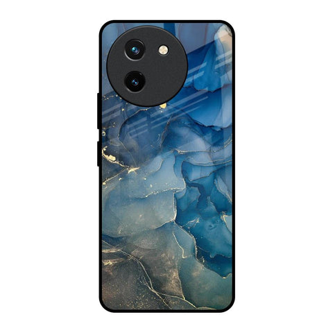 Blue Cool Marble Vivo T3X 5G Glass Back Cover Online