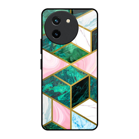Seamless Green Marble Vivo T3X 5G Glass Back Cover Online