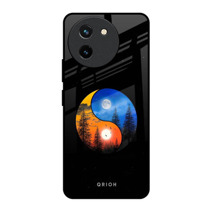 Yin Yang Balance Vivo T3X 5G Glass Back Cover Online