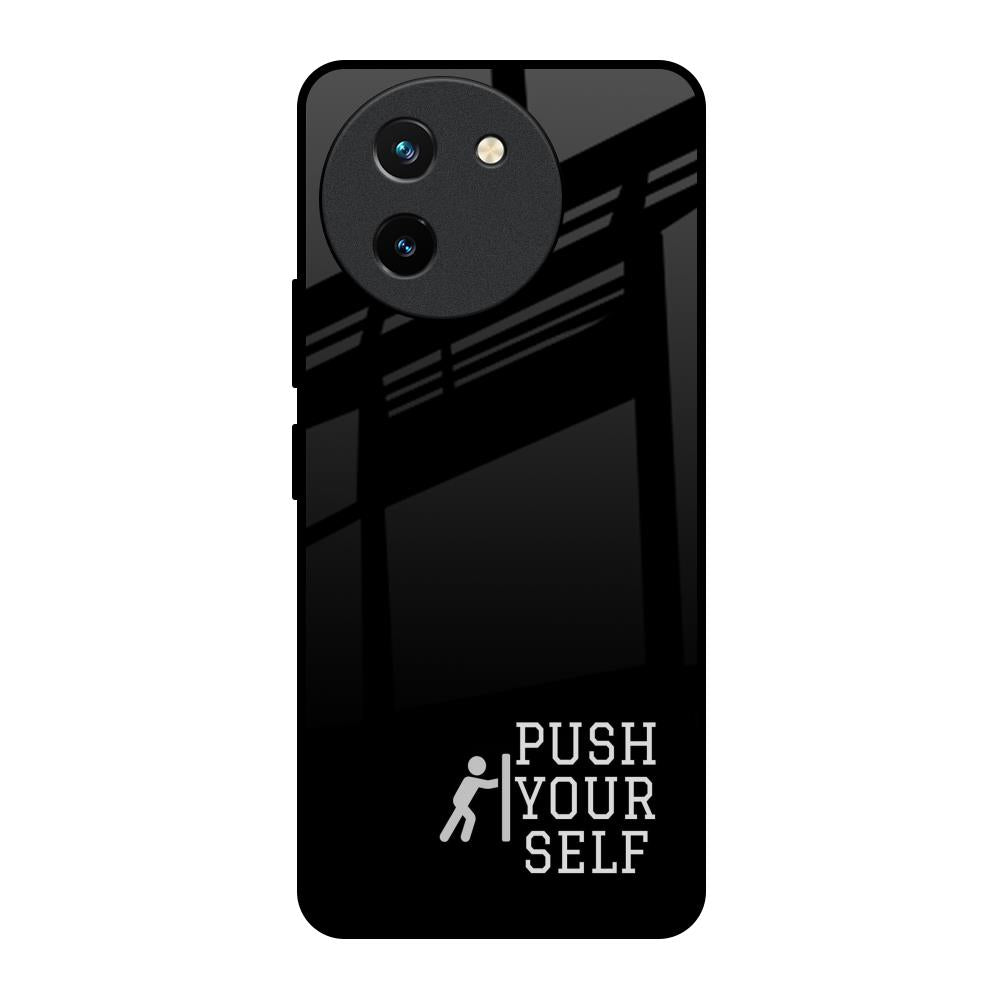 Push Your Self Vivo T3X 5G Glass Back Cover Online