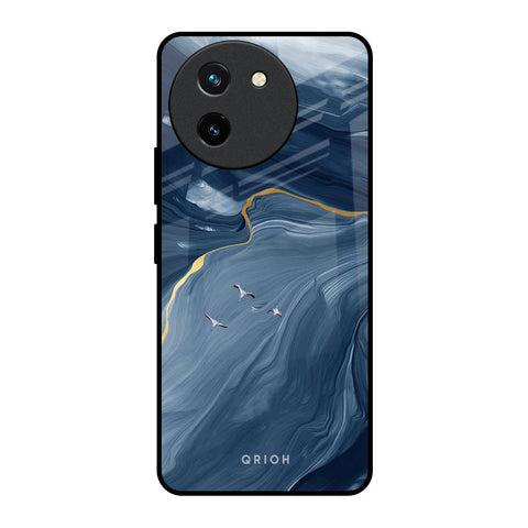 Deep Ocean Marble Vivo T3X 5G Glass Back Cover Online