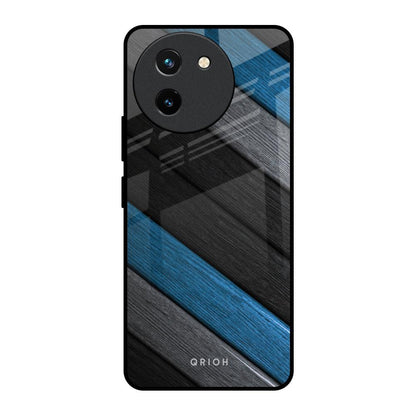 Multicolor Wooden Effect Vivo T3X 5G Glass Back Cover Online