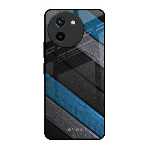 Multicolor Wooden Effect Vivo T3X 5G Glass Back Cover Online