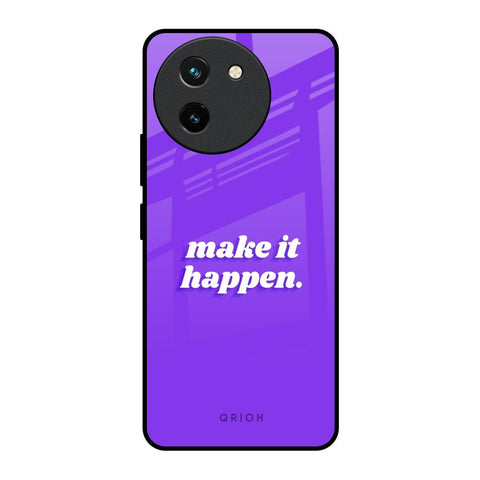 Make it Happen Vivo T3X 5G Glass Back Cover Online