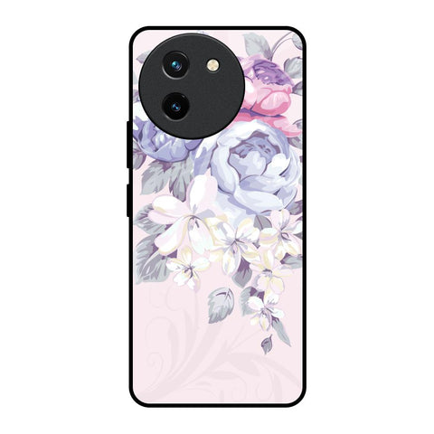 Elegant Floral Vivo T3X 5G Glass Back Cover Online