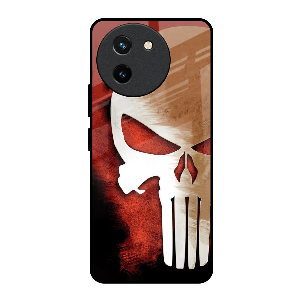 Red Skull Vivo T3X 5G Glass Back Cover Online