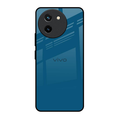 Cobalt Blue Vivo T3X 5G Glass Back Cover Online