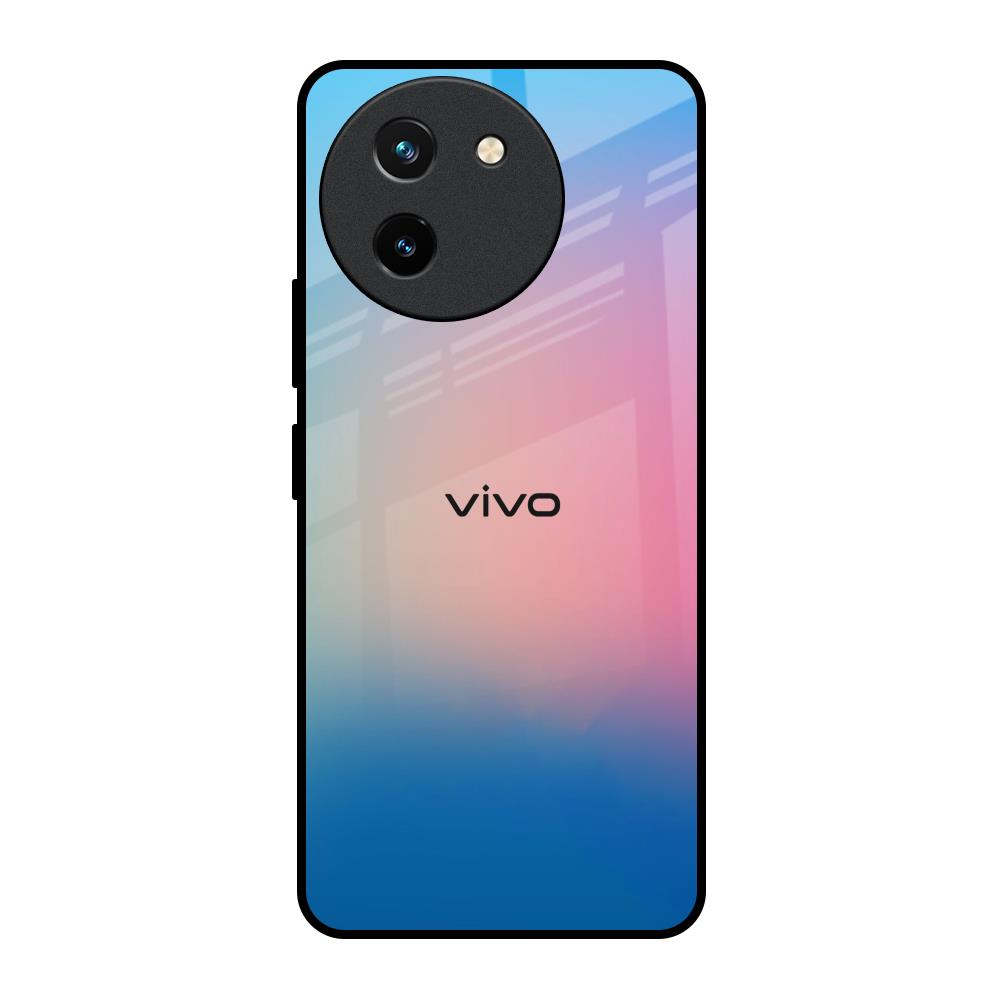 Blue & Pink Ombre Vivo T3X 5G Glass Back Cover Online