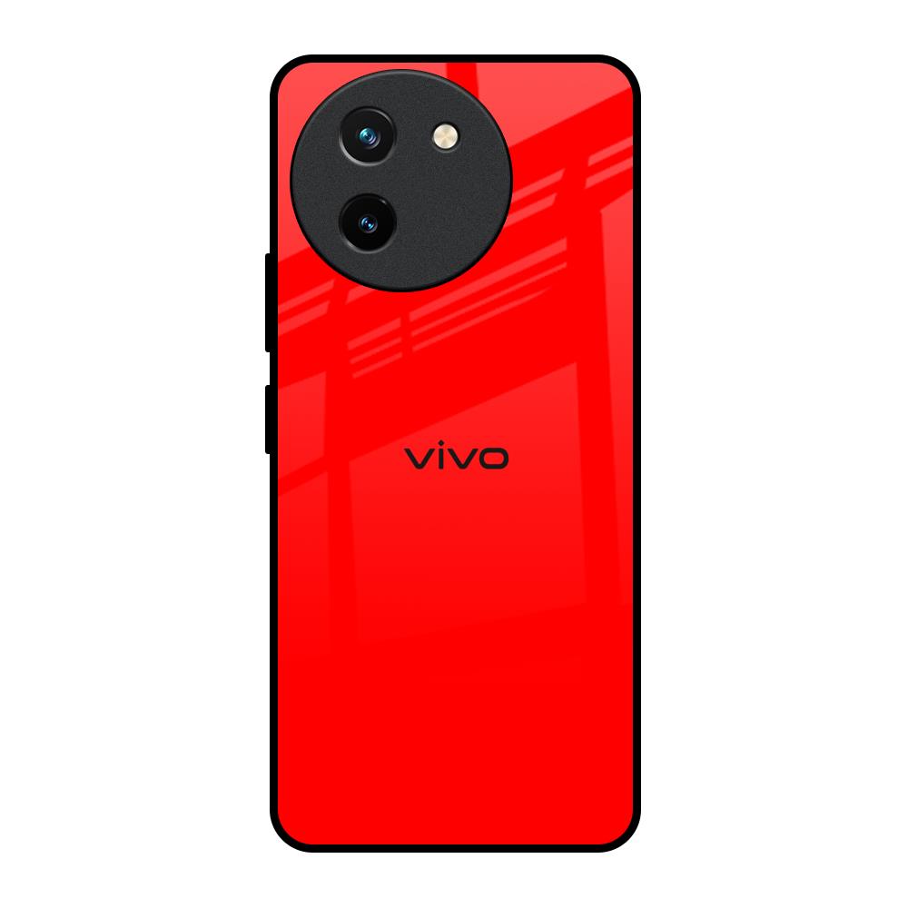 Blood Red Vivo T3X 5G Glass Back Cover Online