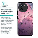 Space Doodles Glass Case for Vivo T3X 5G