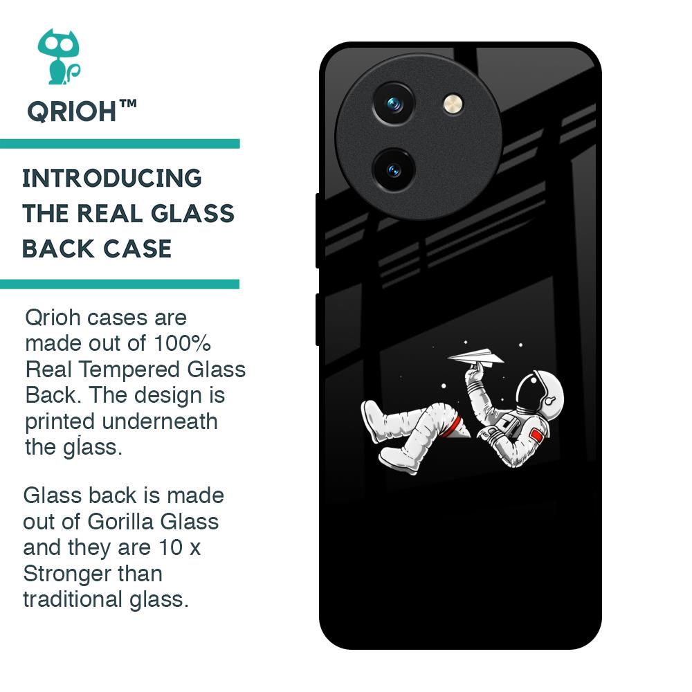 Space Traveller Glass Case for Vivo T3X 5G