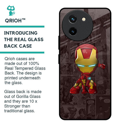 Angry Baby Super Hero Glass Case for Vivo T3X 5G