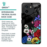 Rose Flower Bunch Art Glass Case for Vivo T3X 5G