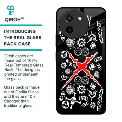 Red Zone Glass Case for Vivo T3X 5G