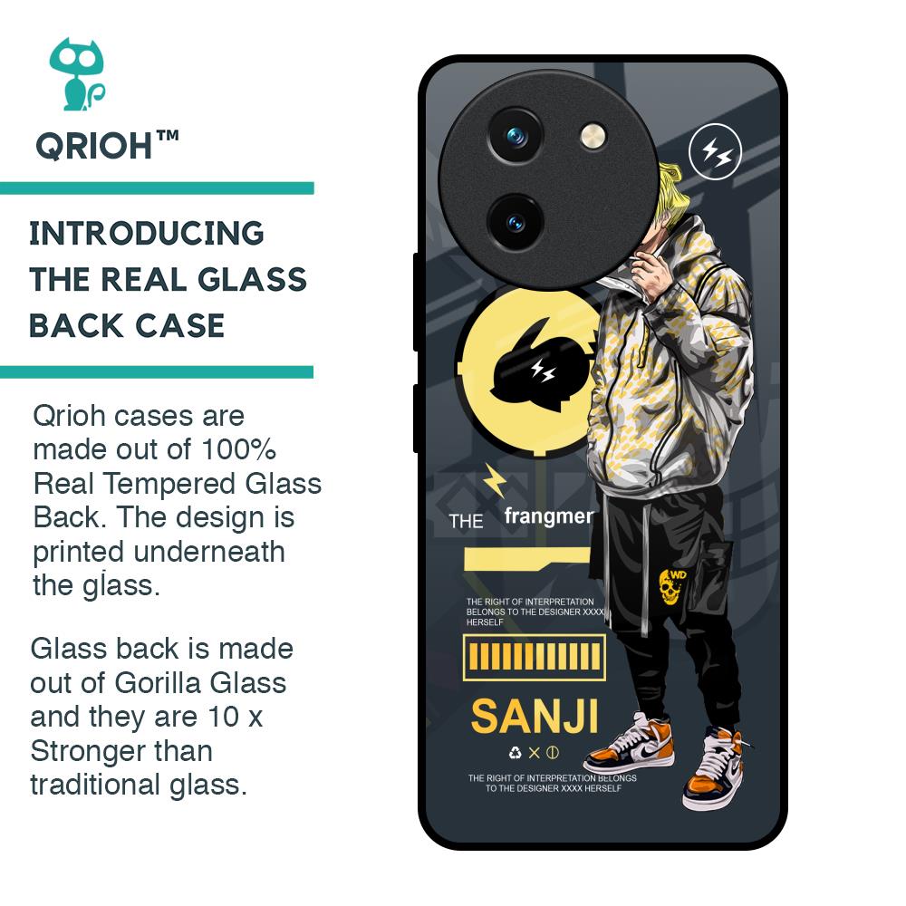 Cool Sanji Glass Case for Vivo T3X 5G