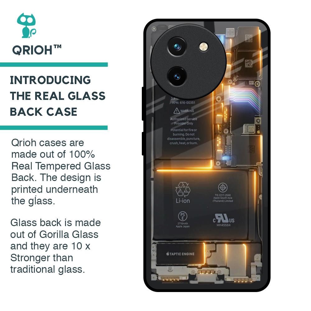 Glow Up Skeleton Glass Case for Vivo T3X 5G