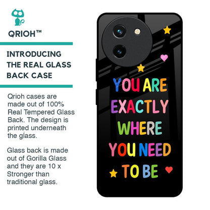 Magical Words Glass Case for Vivo T3X 5G