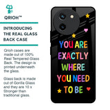 Magical Words Glass Case for Vivo T3X 5G