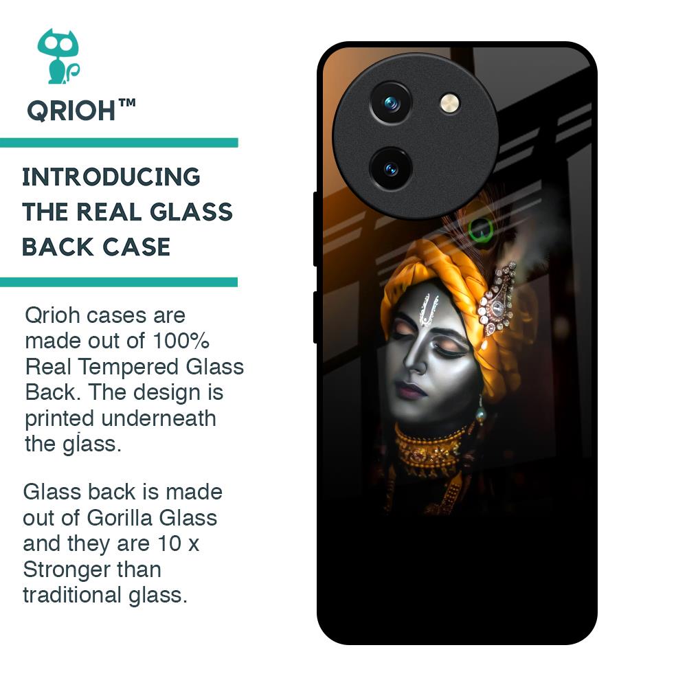 Ombre Krishna Glass Case for Vivo T3X 5G
