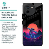 Retro Astronaut Glass Case for Vivo T3X 5G