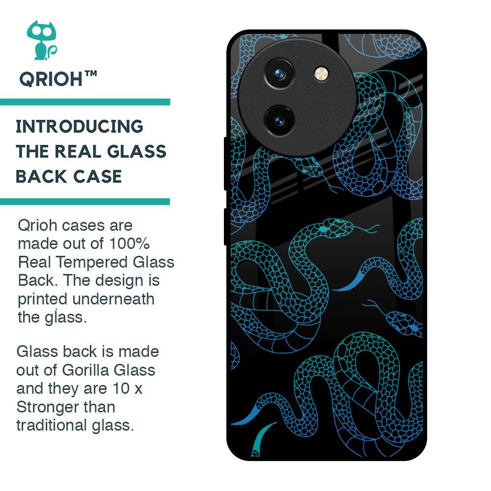 Serpentine Glass Case for Vivo T3X 5G