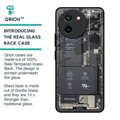 Skeleton Inside Glass Case for Vivo T3X 5G
