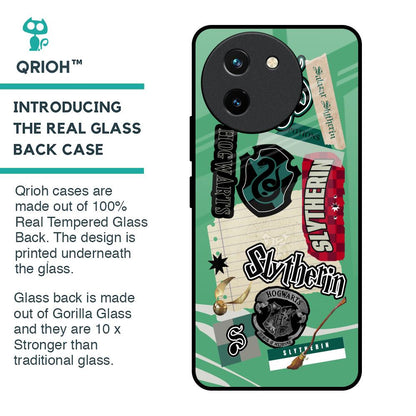 Slytherin Glass Case for Vivo T3X 5G