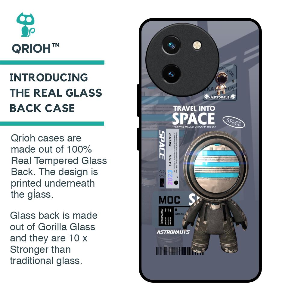 Space Travel Glass Case for Vivo T3X 5G