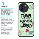 Travel Stamps Glass Case for Vivo T3X 5G