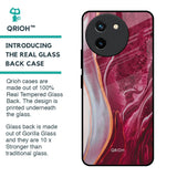 Crimson Ruby Glass Case for Vivo T3X 5G