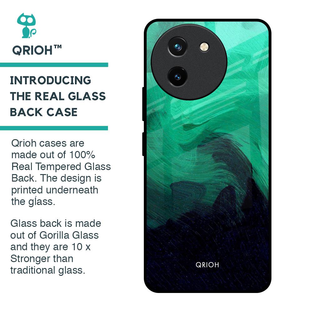 Scarlet Amber Glass Case for Vivo T3X 5G
