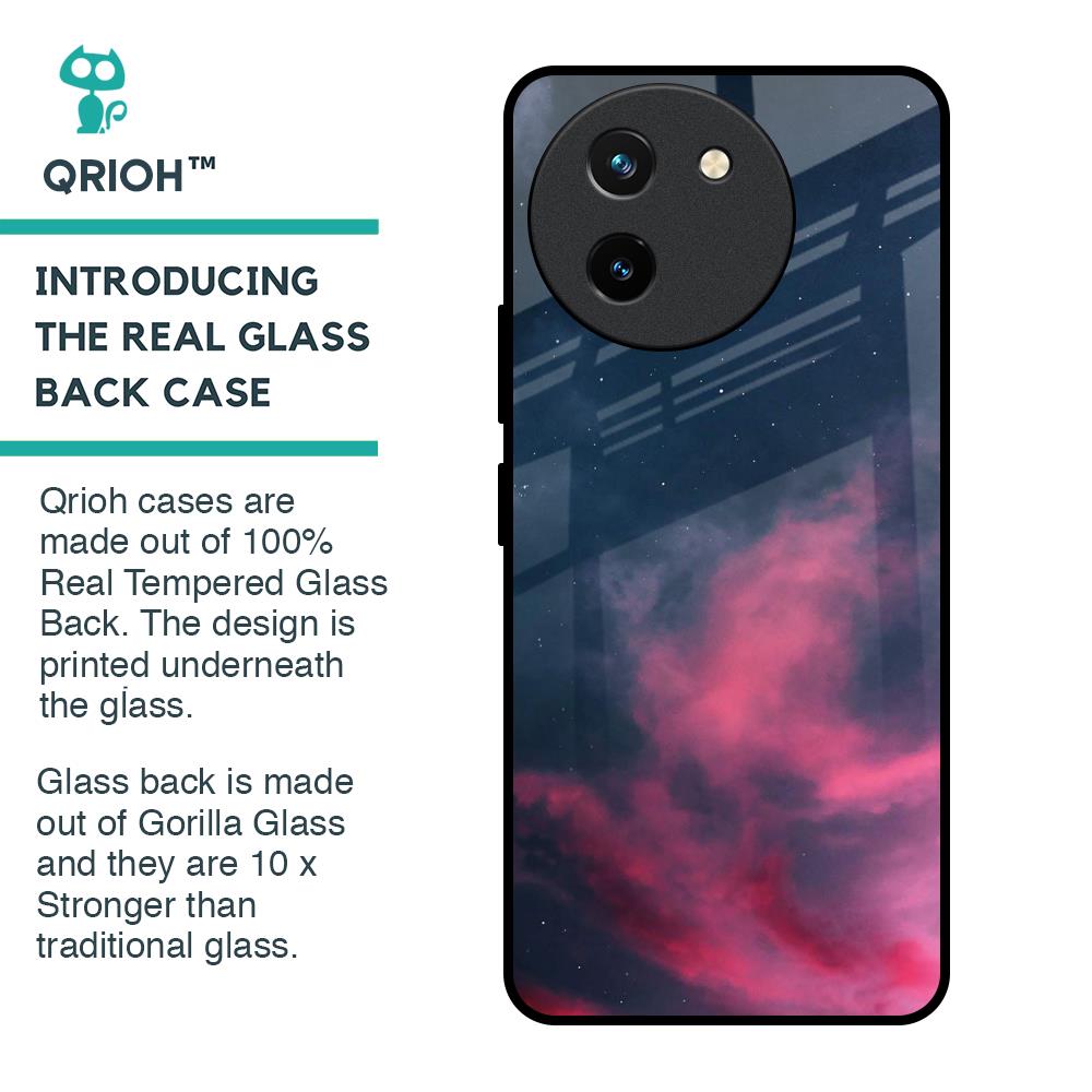 Moon Night Glass Case For Vivo T3X 5G