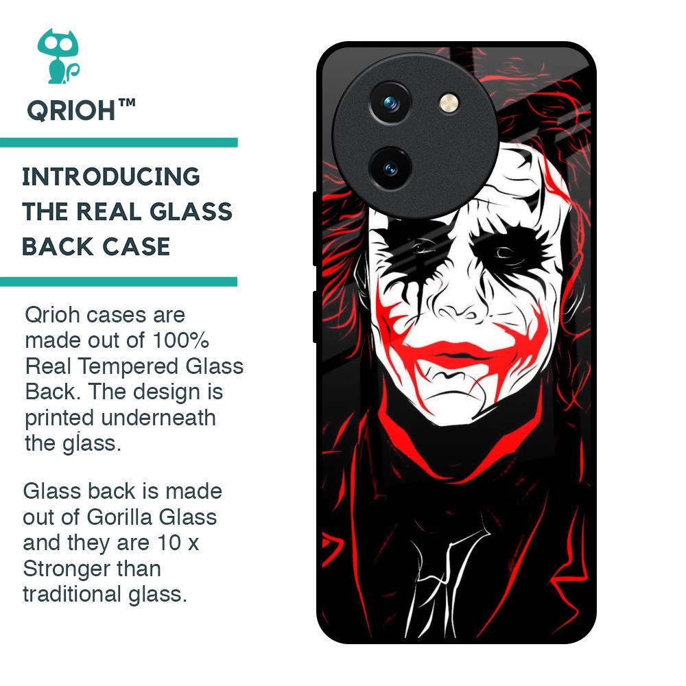 Life In Dark Glass Case For Vivo T3X 5G