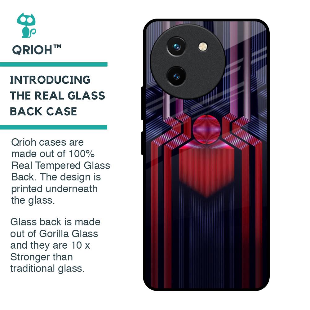 Super Art Logo Glass Case For Vivo T3X 5G