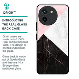 Marble Collage Art Glass Case For Vivo T3X 5G