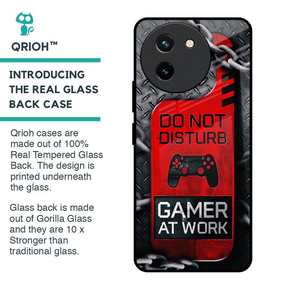 Do No Disturb Glass Case For Vivo T3X 5G