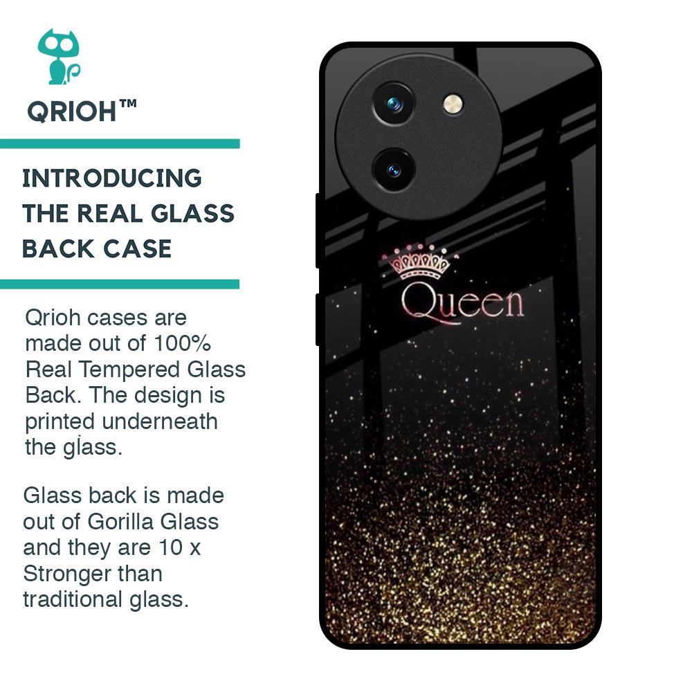 I Am The Queen Glass Case for Vivo T3X 5G